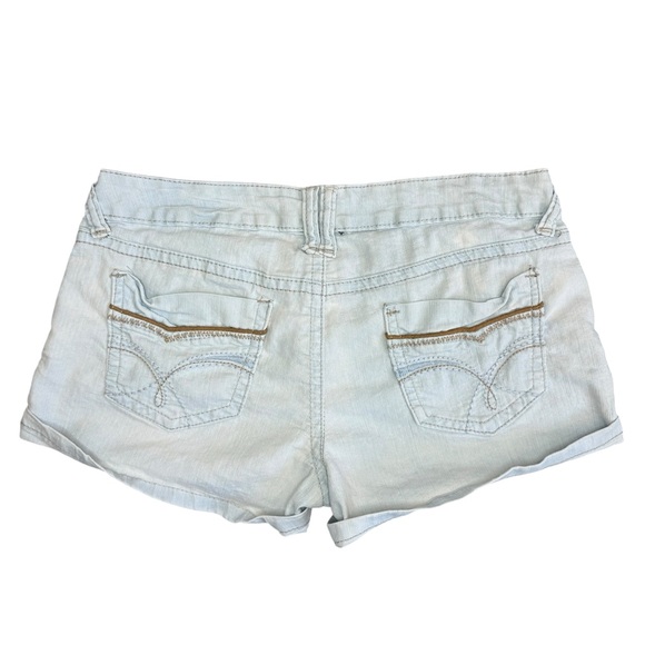 BONGO Women's Light Blue Denim Shorts low waist short shorts size 9 - Picture 3 of 4